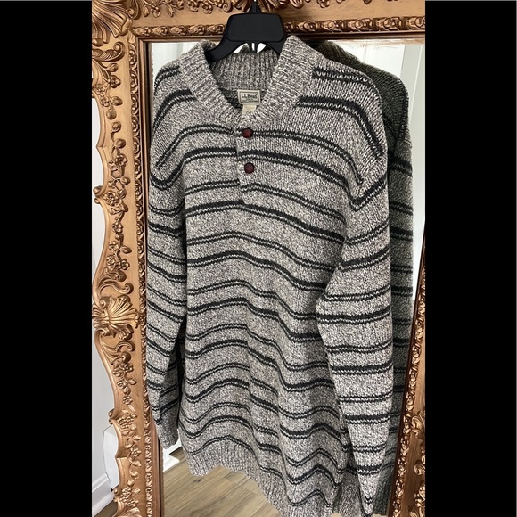 Mens LL Bean XL Tall wool sweater - Picture 1 of 3